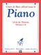 Cours De Base Alfred Pour Le Piano Livre De Theorie Niv. 1A