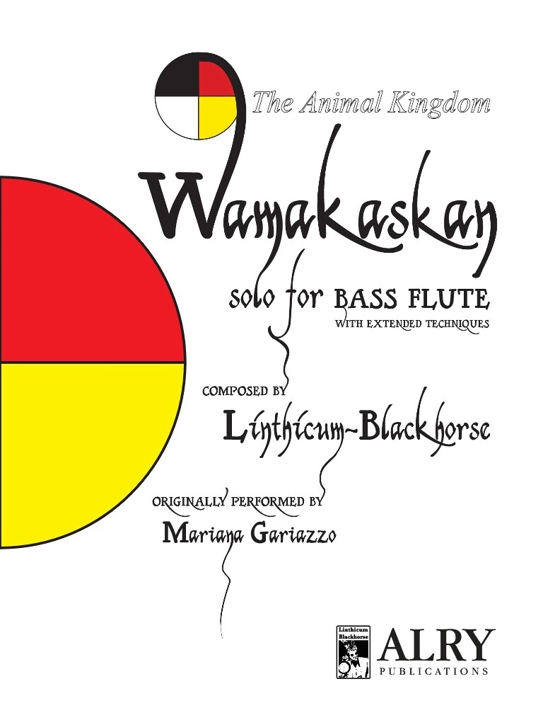 Wamakaskan for Solo Bass Flute (Sheet Music) (LINTHICUM-BLACKHORSE WILLIAM)