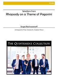 Rhapsody on a Theme of Paganini for Flute Quintet (RACHMANINOV SERGEI / HINZE GUDRUN (Arr)