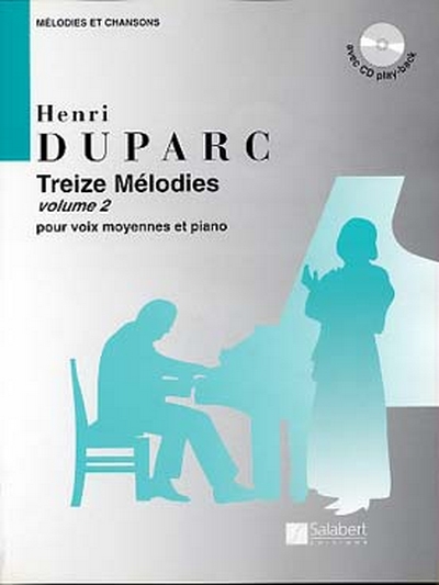 13 Melodies Vol.2 Pour Voix Moyennes Et Piano Avec Cd Play-Back