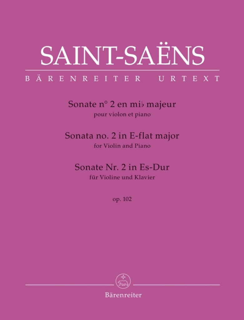 Sonata No 2 for Violin and Piano (SAINT-SAENS CAMILLE)