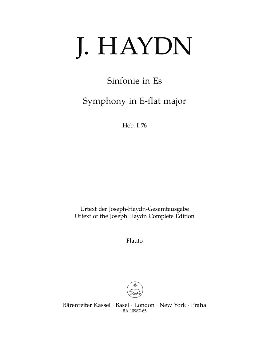 Symphony in E-flat major (HAYDN FRANZ JOSEF)