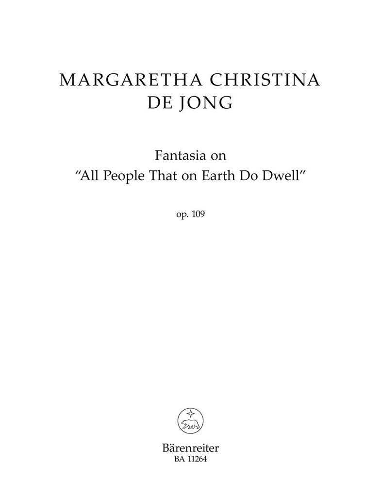 Fantasia on All People That on Earth Do Dwell (DE JONG MARGARETHA CHRISTINA)