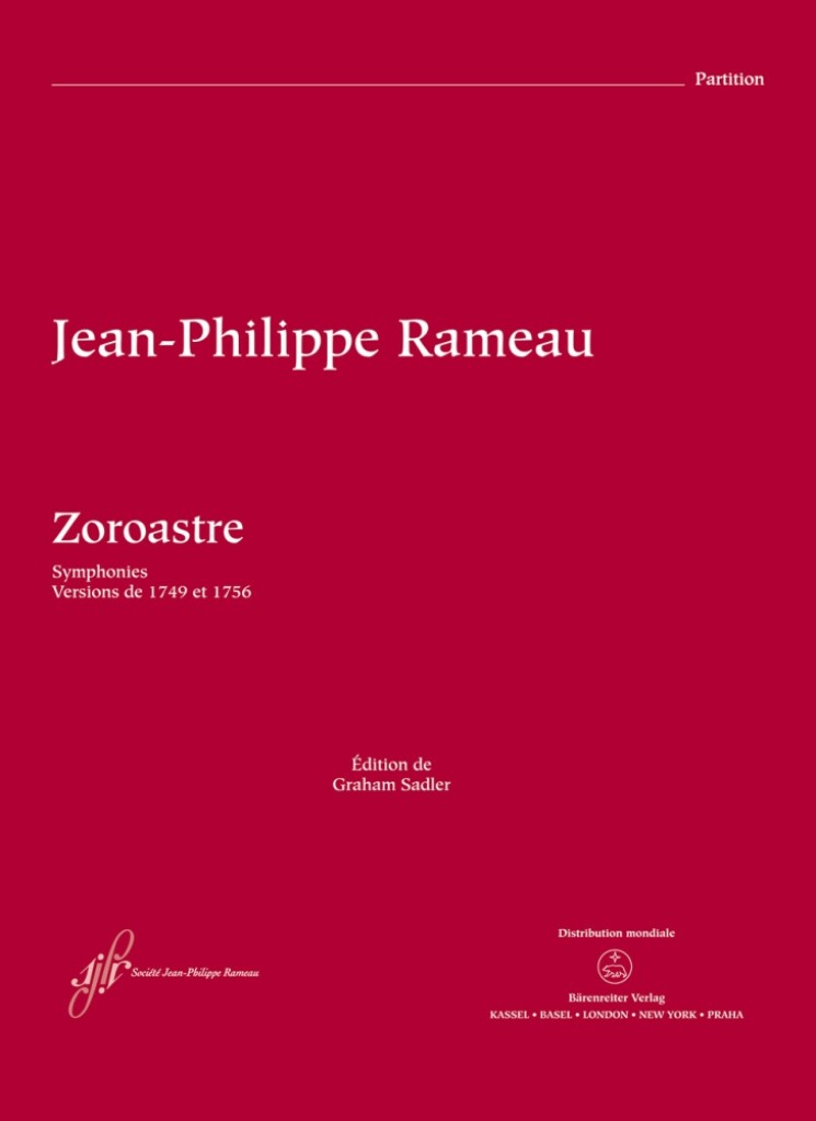 Zoroastre - RCT 62 A-B Symphonies (RAMEAU JEAN-PHILIPPE)