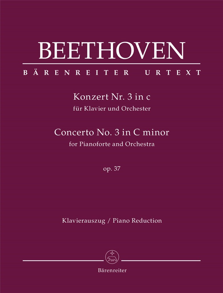 CONCERTO NO.3 IN C MINOR OP.37 FOR PIANO (BEETHOVEN LUDWIG VAN)