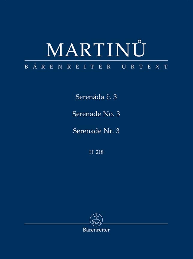 Serenade no. 3 H 218 (MARTINU BOHUSLAV)