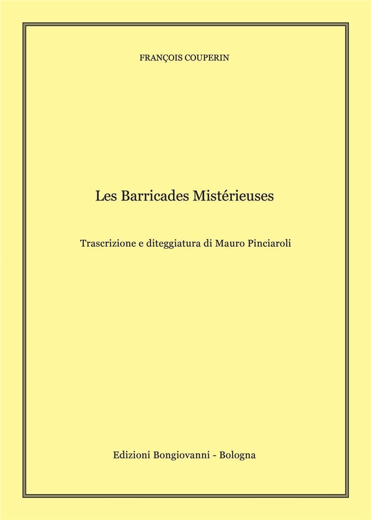 Les Barricades Mistérieuses (COUPERIN FRANCOIS)