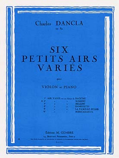 2ème Air Varié Sur Un Thème De Rossini Op. 89 #2 (DANCLA CHARLES)