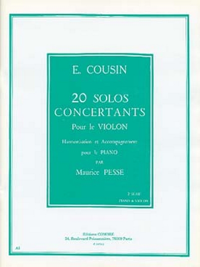 20 Solos Concertants 2ème Série (11 A 20) (COUSIN EMILE)