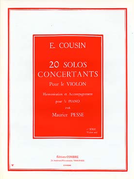 20 Solos Concertants 1er Série (1 A 10) (COUSIN EMILE)