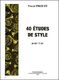 40 Etudes De Style (PROUST PASCAL)