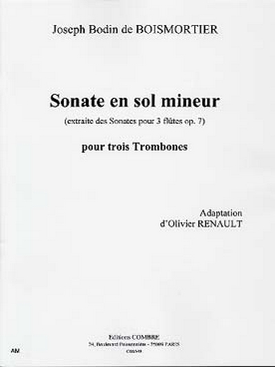 Sonate En Sol Mineur (BOISMORTIER JOSEPH BODIN DE)