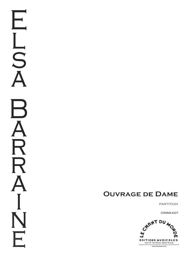 Ouvrage De Dame Pour Quintette A Vents (BARRAINE ELSA)
