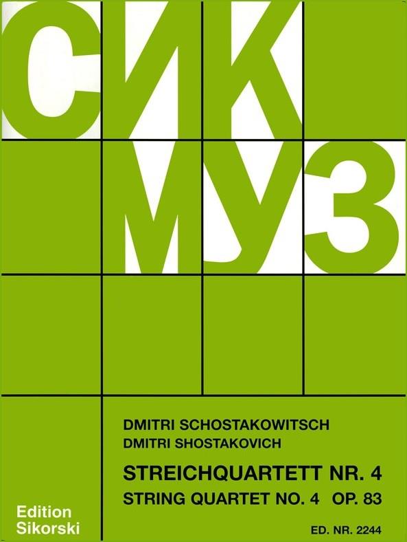 Quatuor #4, Op. 83 (Parties) (CHOSTAKOVITCH DIMITRI)