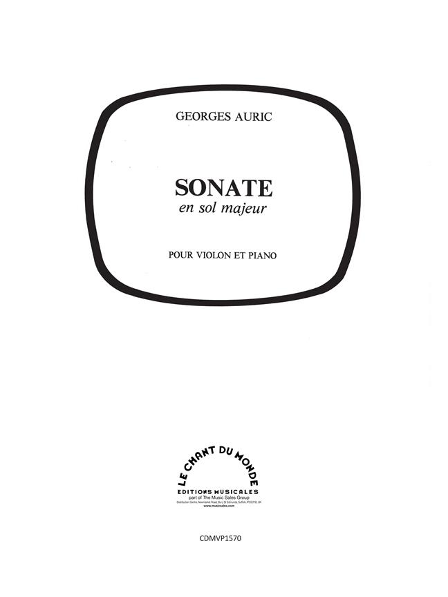 Sonate (AURIC GEORGES)