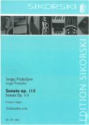 Sonate En Ut Majeur, Op. 115, Vlc Solo (PROKOFIEV SERGEI)