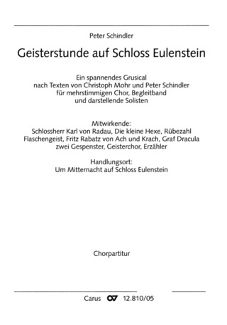 Geisterstunde Auf Schloss Eulenstein (SCHINDLER PETER)