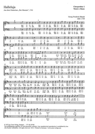 Halleluja (HAENDEL GEORG FRIEDRICH)