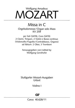 Missa In C (MOZART WOLFGANG AMADEUS)