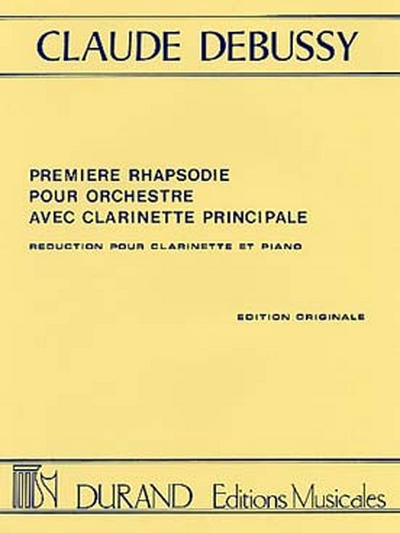 Premiere Rhapsodie Clarinette Po (DEBUSSY CLAUDE)