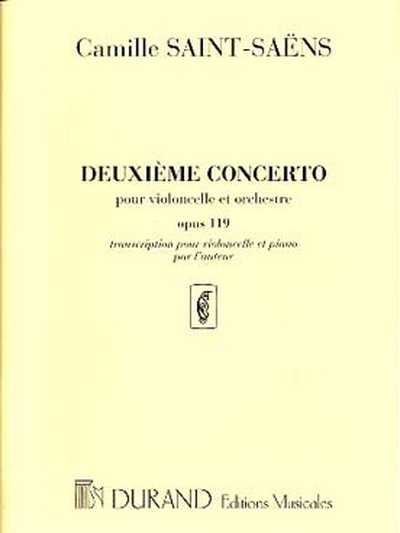 Concerto N 2 Op. 119 Vlc/Piano (SAINT-SAENS CAMILLE)