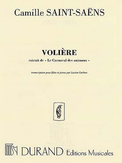 Voliere Flûte/Piano (SAINT-SAENS CAMILLE)