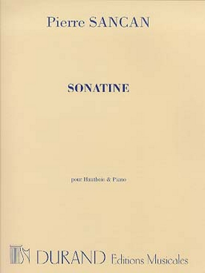 Sonatine Hautbois/Piano (SANCAN PIERRE)