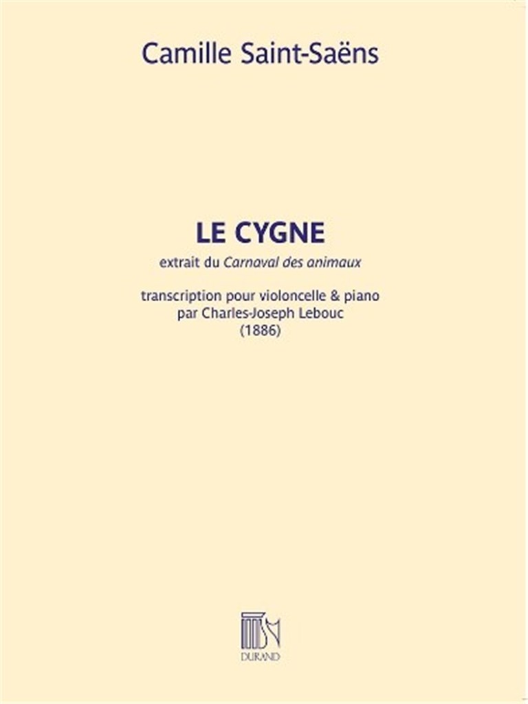 LE CYGNE (SAINT-SAENS CAMILLE / LEBOUC CHARLES-JOSEPH (Arr)