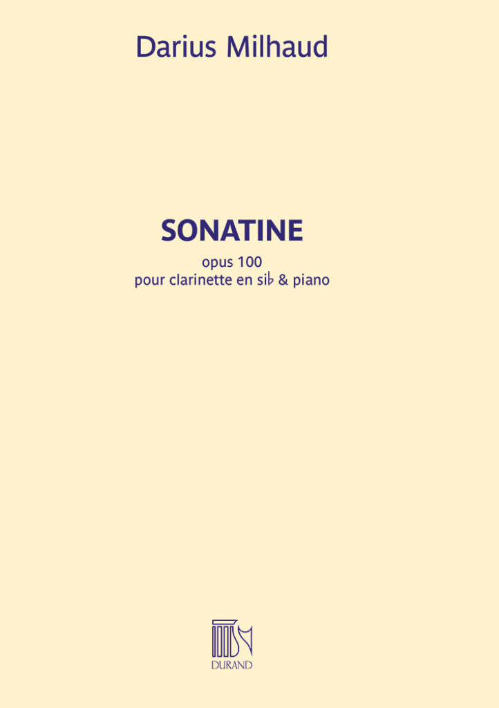 Sonatine opus 100 (MILHAUD DARIUS)