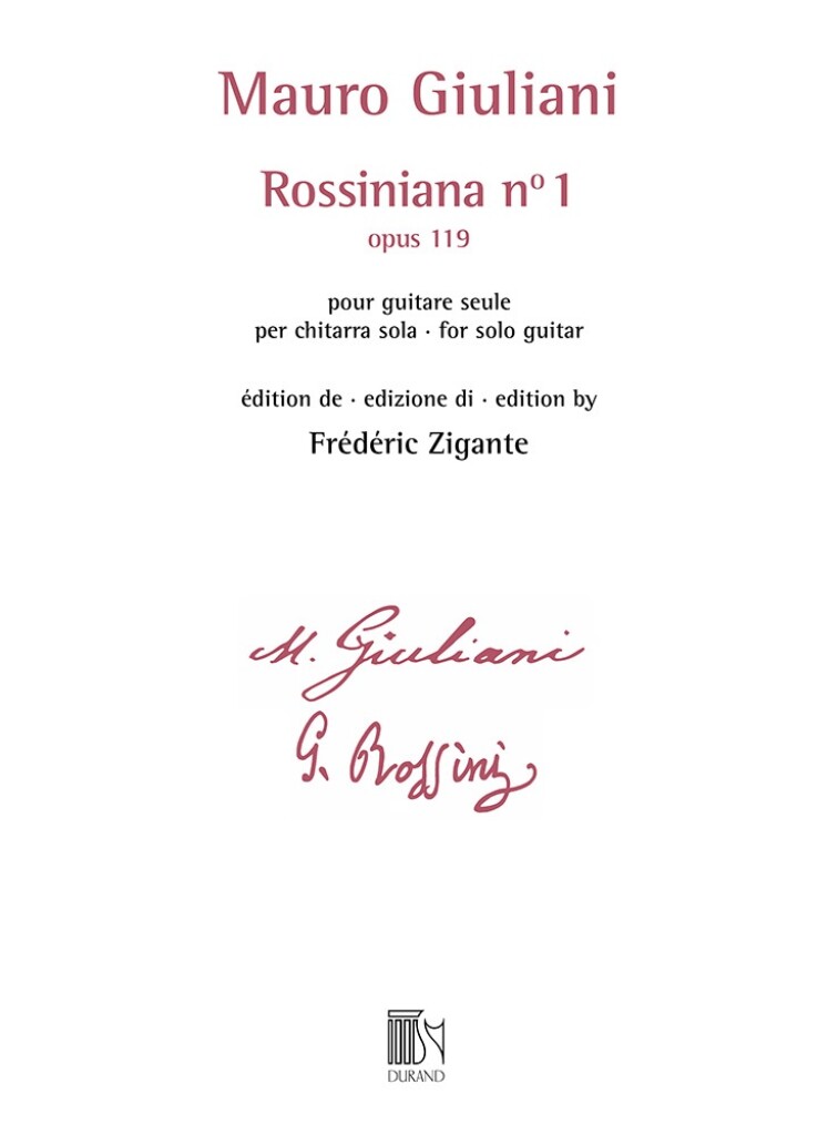 Rossiniana n 1 (opus 119) (GIULIANI MAURO)