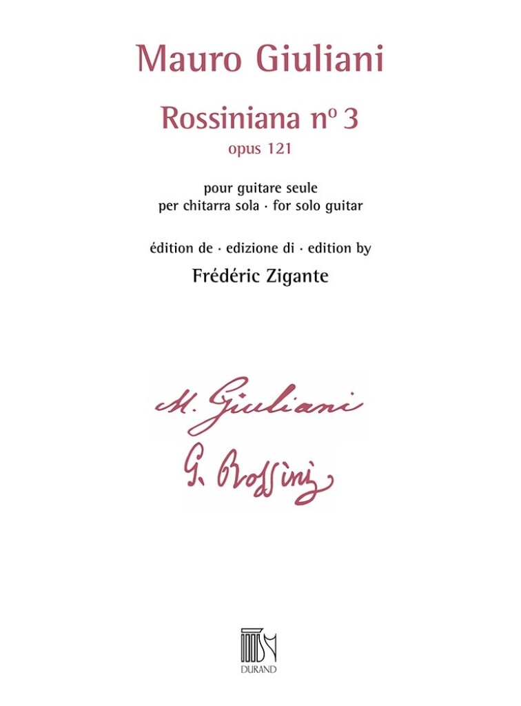 Rossiniana n° 3 (opus 121) (GIULIANI MAURO)