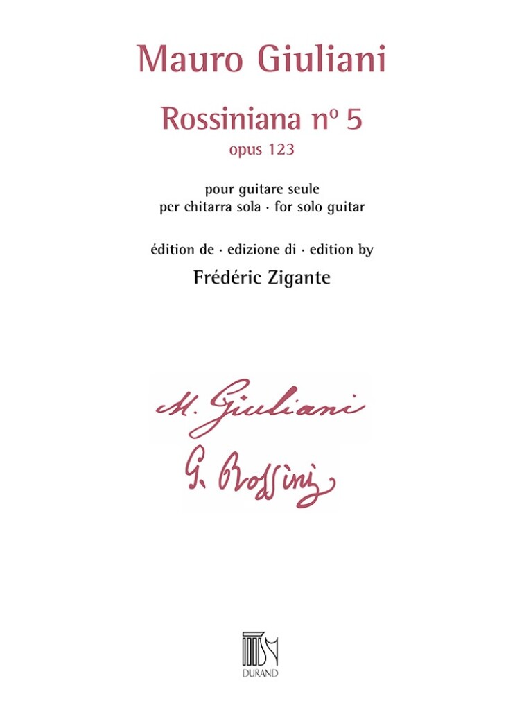 Rossiniana n 5 (opus 123) (GIULIANI MAURO)