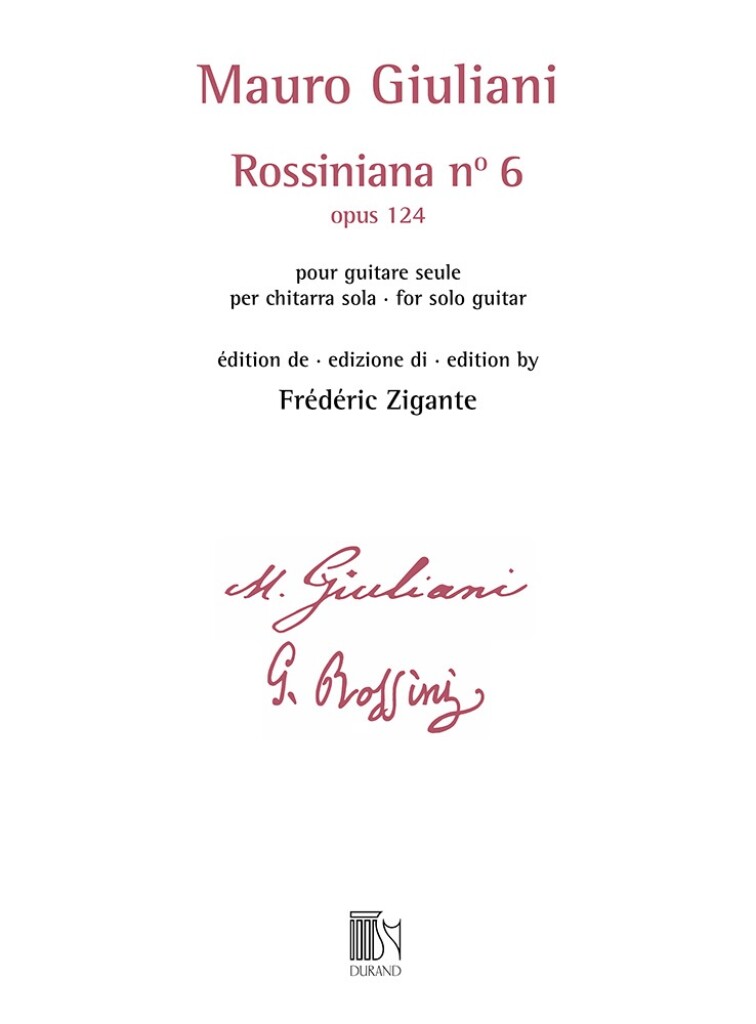 Rossiniana n 6 (opus 124) (GIULIANI MAURO)