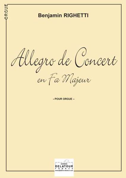 Allegro De Concert En Fa Majeur En Fa Majeur (RIGHETTI BENJAMIN)