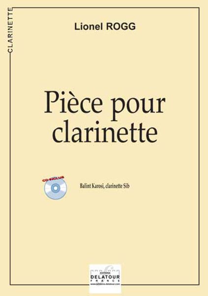 Pièce Pour Clarinette (ROGG LIONEL)