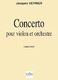 Concerto Pour Violon Et Orchestre (Conducteur)