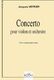 Concerto Pour Violon Et Orchestre (Partie Soliste)