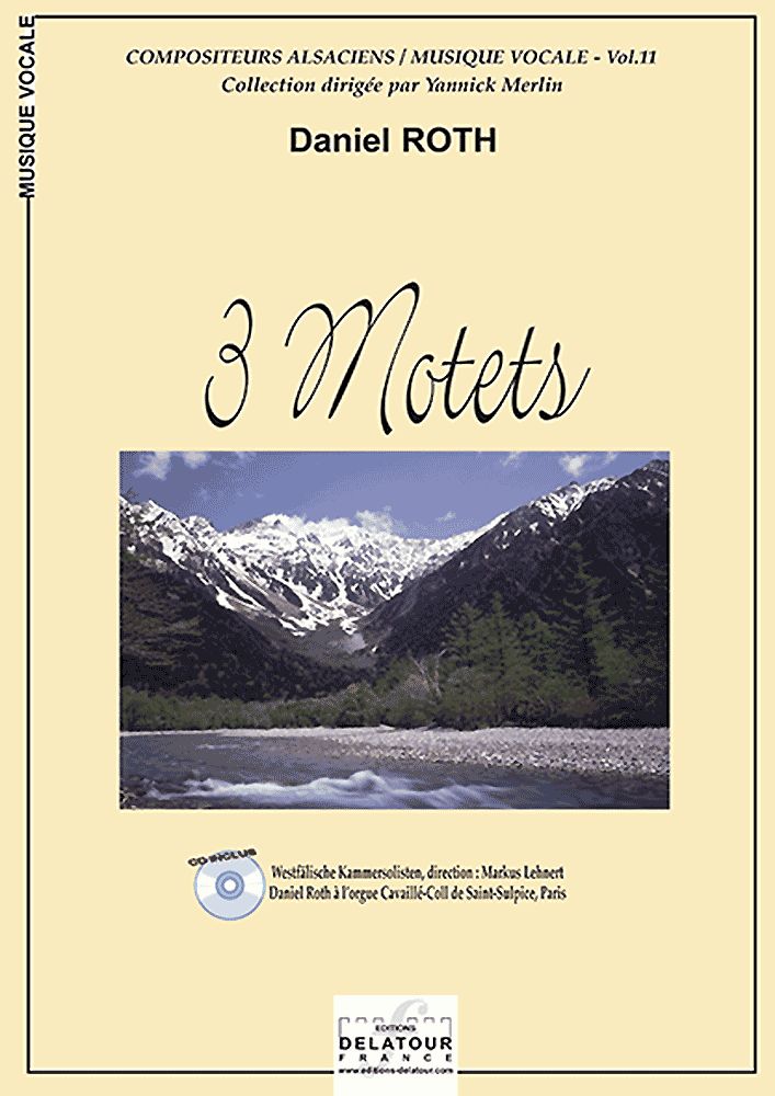 3 Motets Pour Choeur (Edition Avec Cd) Vol.11