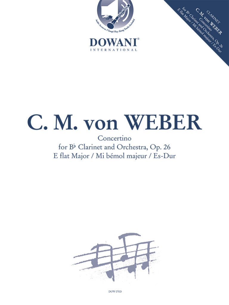 Concertino For Clarinet And Orchestra Op. 26 (WEBER CARL MARIA VON)