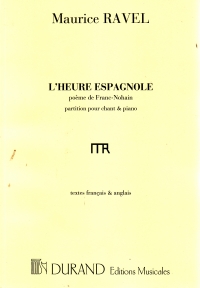 Heure Espagnole Cht/Piano (Fr/Angl) (RAVEL MAURICE)