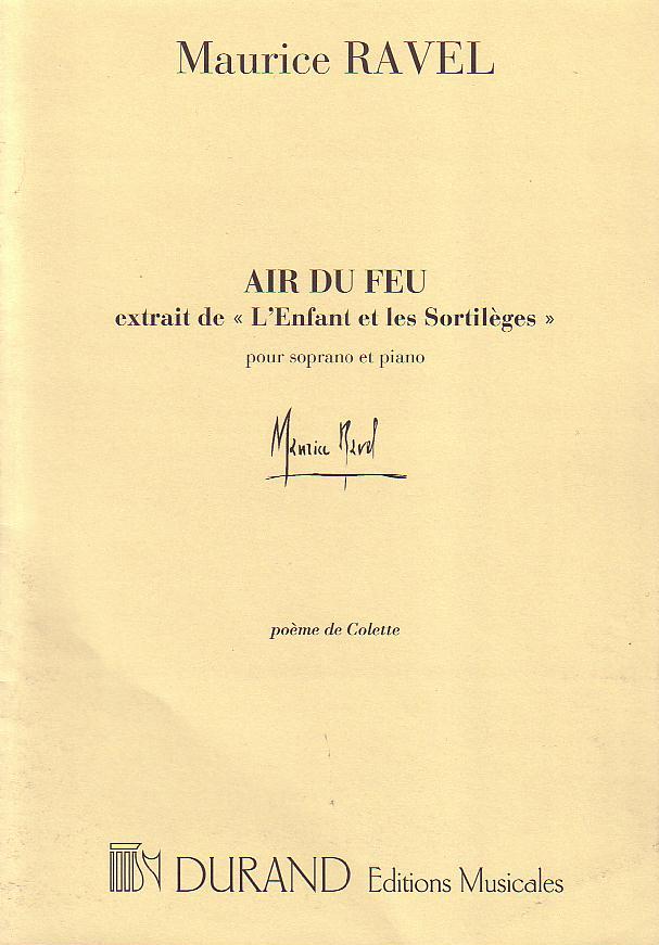 Air Du Feu Chant/Piano (RAVEL MAURICE)