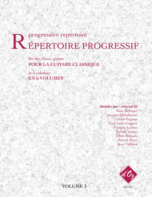 Répertoire Progressif Pour La Guitare, Vol.3