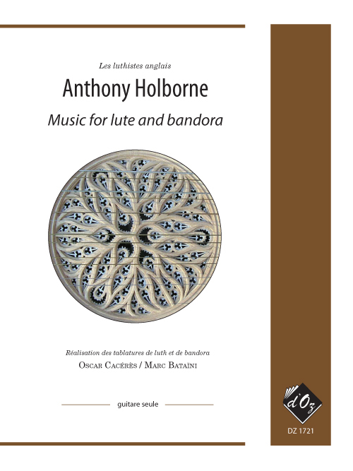 Music For Lute Et Bandora, Vol.1 (HOLBORNE ANTHONY)