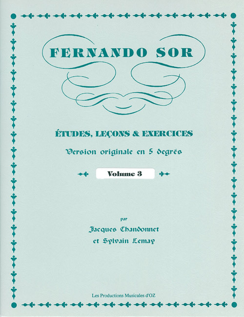 Etudes, Leçons Et Exercices, Vol.3 (SOR FERNANDO)