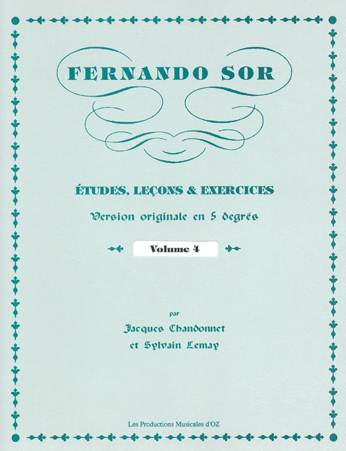 Etudes, Leçons Et Exercices, Vol.4 (SOR FERNANDO)