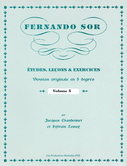 Etudes, Leçons Et Exercices, Vol.5 (SOR FERNANDO)