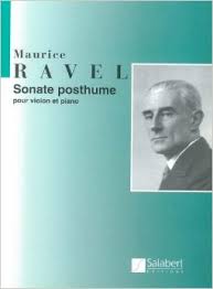 Sonate Posthume Pour Violon Et Piano (RAVEL MAURICE)
