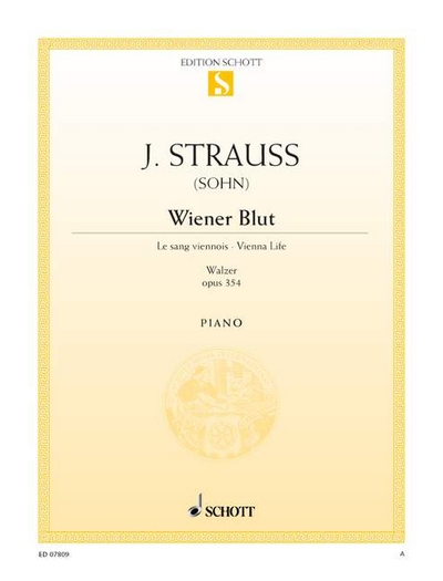 Wiener Blut Op. 354 (STRAUSS JOHANN (FILS))