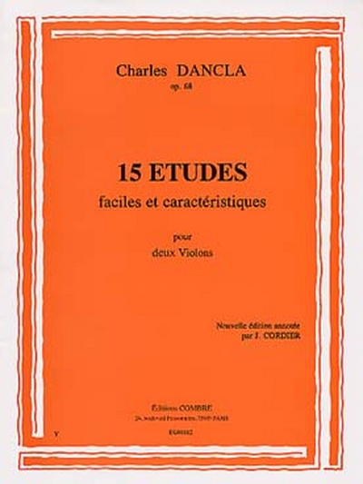 15 Etudes Faciles Op. 68 (DANCLA CHARLES)