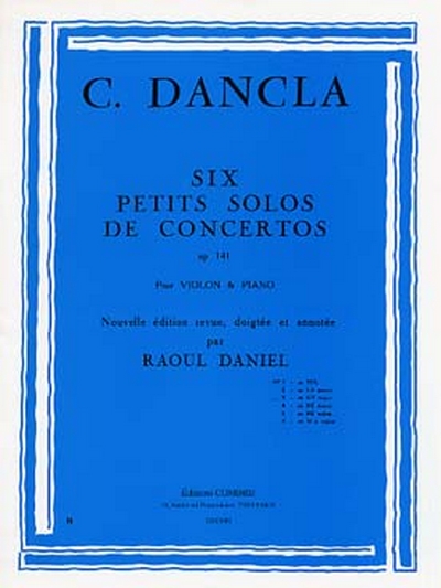 3ème Petit Solo De Concerto Op. 141 #3 En Ut Majeur (DANCLA CHARLES)